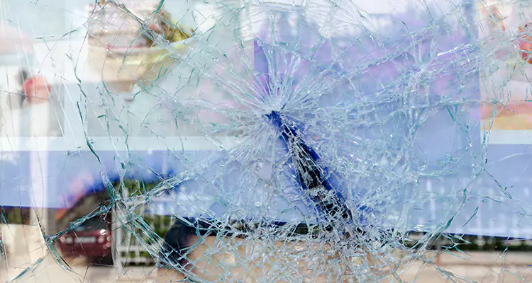 Cracked Glass Balcony Door Repair in Estero, FL